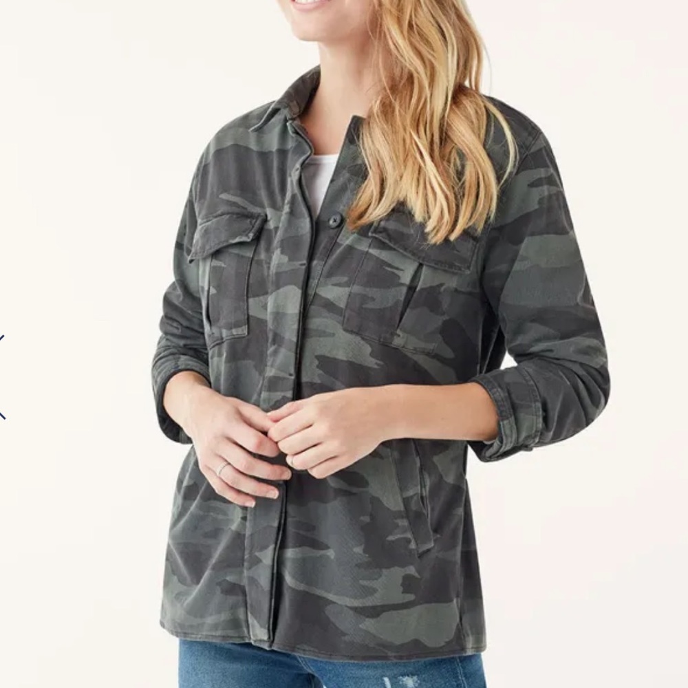 NWT Splendid Camouflage Shirt Jacket - Picture 3 of 7